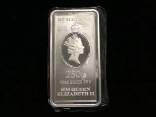 2021 St Helena 250 G Silver £10 East India Company Queen Elizabeth Ii