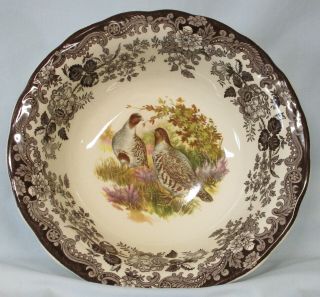 Royal Worcester Palissy Game Series Round Serving Bowl Quail