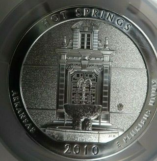 2010 Hot Springs 5 Oz Silver America The 25c Ngc Ms69 Early Releases