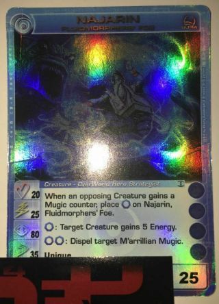 Najarin Ultra Rare Holographic Chaotic Card Heavy Play/damaged
