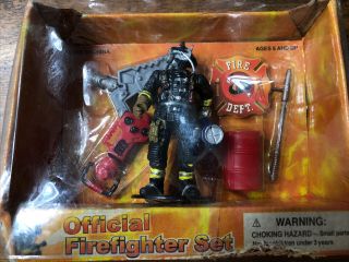 Very Rare Chap Mei Type Manley Fire Fighter Playset 4 K