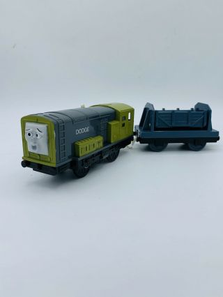 Trackmaster Thomas & Friends " Dodge " Motorized Train W/ Cargo Wagon
