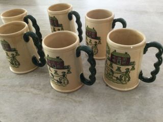 Metlox Poppytrail Vernon Homestead Provincial Grand Mugs (set of 6) Wow 2