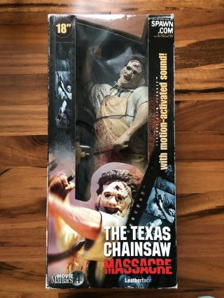 Large 18 " The Texas Chainsaw Massacre Leatherface Mcfarlane Movie Maniacs