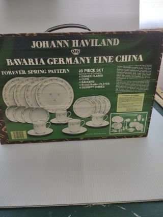 Johann Haviland Forever Spring Bavaria Germany 20 Pc Set Fine China A