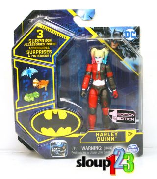 Dc Comics - Batman - Harley Quinn - 1st Edition - Action Figure - W/ 3 Surprises