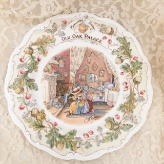 Royal Douton Brambly Hedge " Old Oak Palace " By Jill Barklem 8” Plate