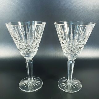 Set Of 2 Waterford Crystal Maeve 6.  5 Inch Wine Glasses 6 Oz