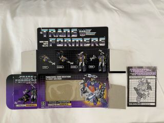 Vintage G1 1985 Transformers Insecticon Bombshell Hasbro - Box/booklet