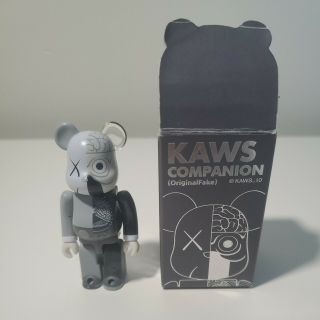 Kaws Bearbrick Dissected 100 Gray Originalfake Companion Authentic