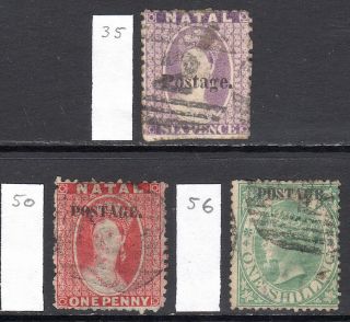 South Africa Natal 1869 Qv Postage Opts To 1s U,  Sg 35//56 Cat £215