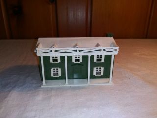 Vintage Ho Scale Plasticville Two Story Southern Style House