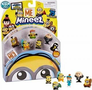 Minions Despicable Me 3 Mineez Series 1 Deluxe Character 6pk - Choose From List