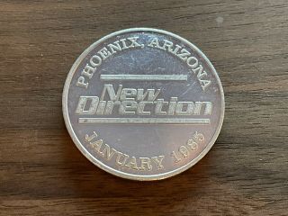 1 Troy Oz.  Johnson Matthey.  999 Silver Direction Phoenix Arizona Coin Token