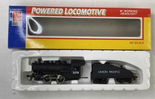 Life Like 8394 Ho Union Pacific Steam Locomotive W/ Tender Ex/box