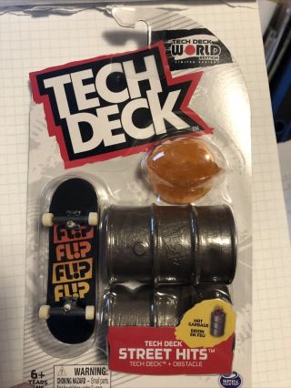 Tech Deck Street Hits Hot Garbage Obstacle,  Flip Fingerboard Skateboard World