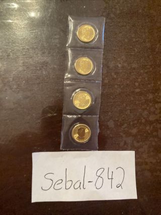 2019 $1 One Dollar Canada Maple Leaf BU Gold Coin 1/20 Oz.  9999 Gold 2