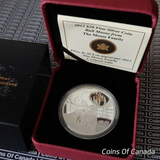 2012 Canada $20 Bull Moose from The Moose Family - Robert Bateman coinsofcanada 3