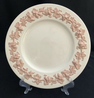 Wedgwood Queensware Pink On Cream 10 - 3/4 " Dinner Plate Grapes - -