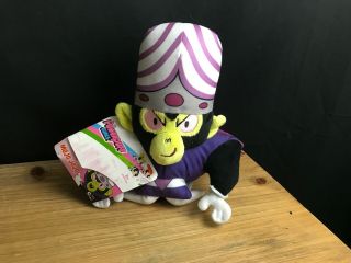 Nwt The Powerpuff Girls Mojo Jojo 9 " Stuffed Plush Doll/toy By Spin Master