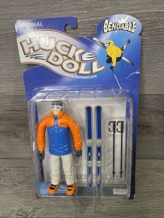 The Huck Doll Bendable Toy (rare) Cardboard Damage First Release Of Toy