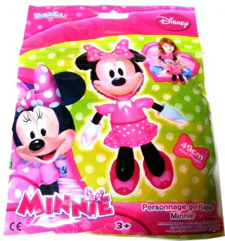 Kids Disney Minnie Mouse Blow Up Inflatable Plastic Toy Doll 49cm When Inflated