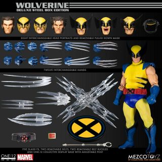 Mezco One:12 Collective Wolverine 6 Inch Figure Deluxe Steel Box Edition