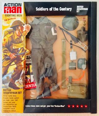 Vintage Gi Joe / Action Man Palitoy 40th Anniversary British Infantryman Set
