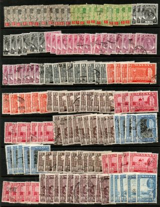 Malaya Kelantan Accumulation Of Good Stamps 1922 To 1962