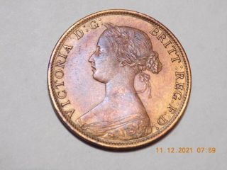 1861 Nova Scotia One Cent - Mostly Red Choice AU 2