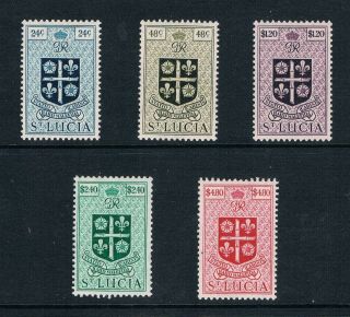 St Lucia - 1949 - Arms Of Colony High Values - Sc 144 - 148 [sg 155 - 159] C5