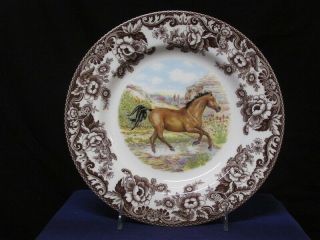 Spode Woodland " Quarter Horse " Dinner Plate Made In England
