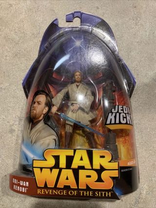 Obi Wan Kenobi Jedi Kick - Star Wars Revenge Of The Sith Action Figure 27