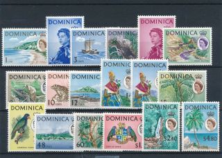 [54550] Dominica 1963 - 65 Good Set Mnh Very Fine Stamps