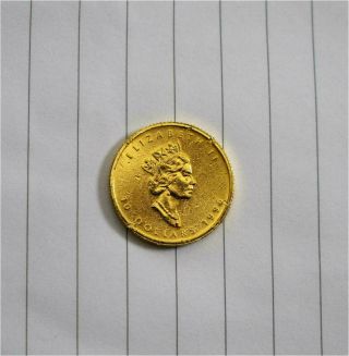 1996 Canada Maple Leaf $10 - 9999 Gold Coin 1/4 Oz Scrap