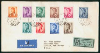 Mayfairstamps Hong Kong 1962 Qeii To Us Registered Airmail Cover Nna_4835
