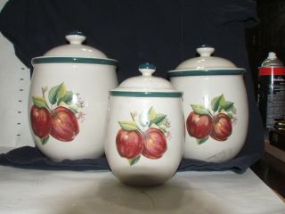 Vintage Apple Canisters / Casuals By China Pearl