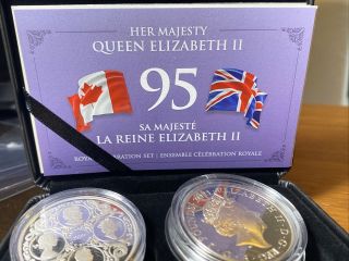 2021 Canada 20$ Royal Celebration Set Silver Proof Coin Ltd Qeii 95th Birthday