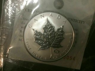 2004 Canada $5 1oz Pisces Privy Mark Silver Maple Leaf Coin Zodiac Series