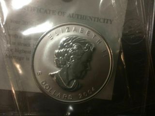 2004 Canada $5 1oz Pisces Privy Mark Silver Maple Leaf coin Zodiac series 2