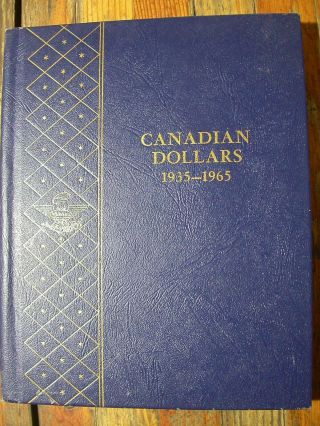 1939 - 1965 Canadian Silver Dollar Whitman Album 10pc Set