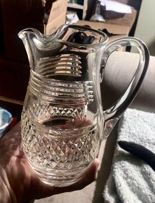 Waterford Castletown Cashel Martini Or Water Pitcher 7 1/2” Tall