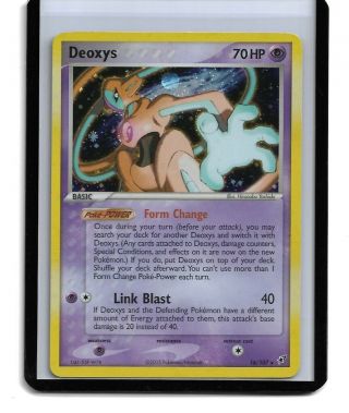 Nintendo Pokemon Deoxys 16/107 Holo Rare Ex Collectible Trading Card Game Tcg