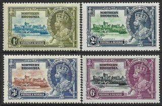 Northern Rhodesia 1935 Silver Jubilee Set Of 4 Sg 18 - 21 Mh [choose]