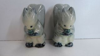 Australian Pottery Darbyshire Squirrels Chipmunks Salt & Pepper Shakers Pair