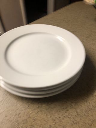 Set Of 4 Williams Sonoma White Everyday Dinnerware Dinner Plate 10”