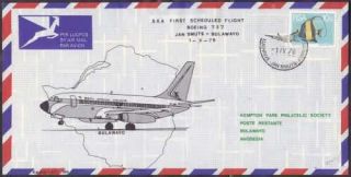 Rsa - Sa Airways,  1st Flight Cover Jan Smuts To Bulawayo,  Kempair No.  32 - Fair