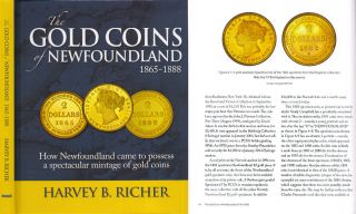 The Gold Coins Of Newfoundland By Harvey B.  Richer Book Just Published Canada