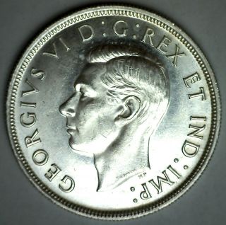 1939 Canada Bu Silver Dollar $1 Canadian Coin Royal Visit George Vi Ruler Unc