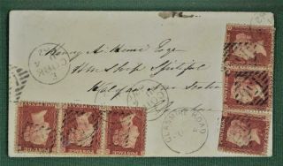 Gb Stamp Cover 1862 To Hms Spiteful Nova Scotia Canada From Cork Ireland (p93)